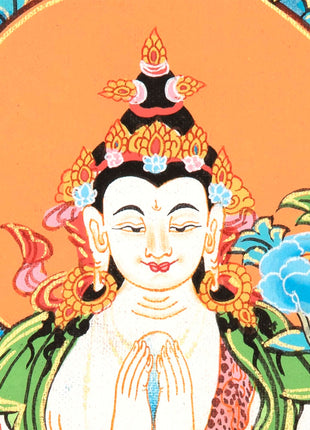 Chenrezig Thangka | Sacred Thangka Painting for Meditation and Good Luck