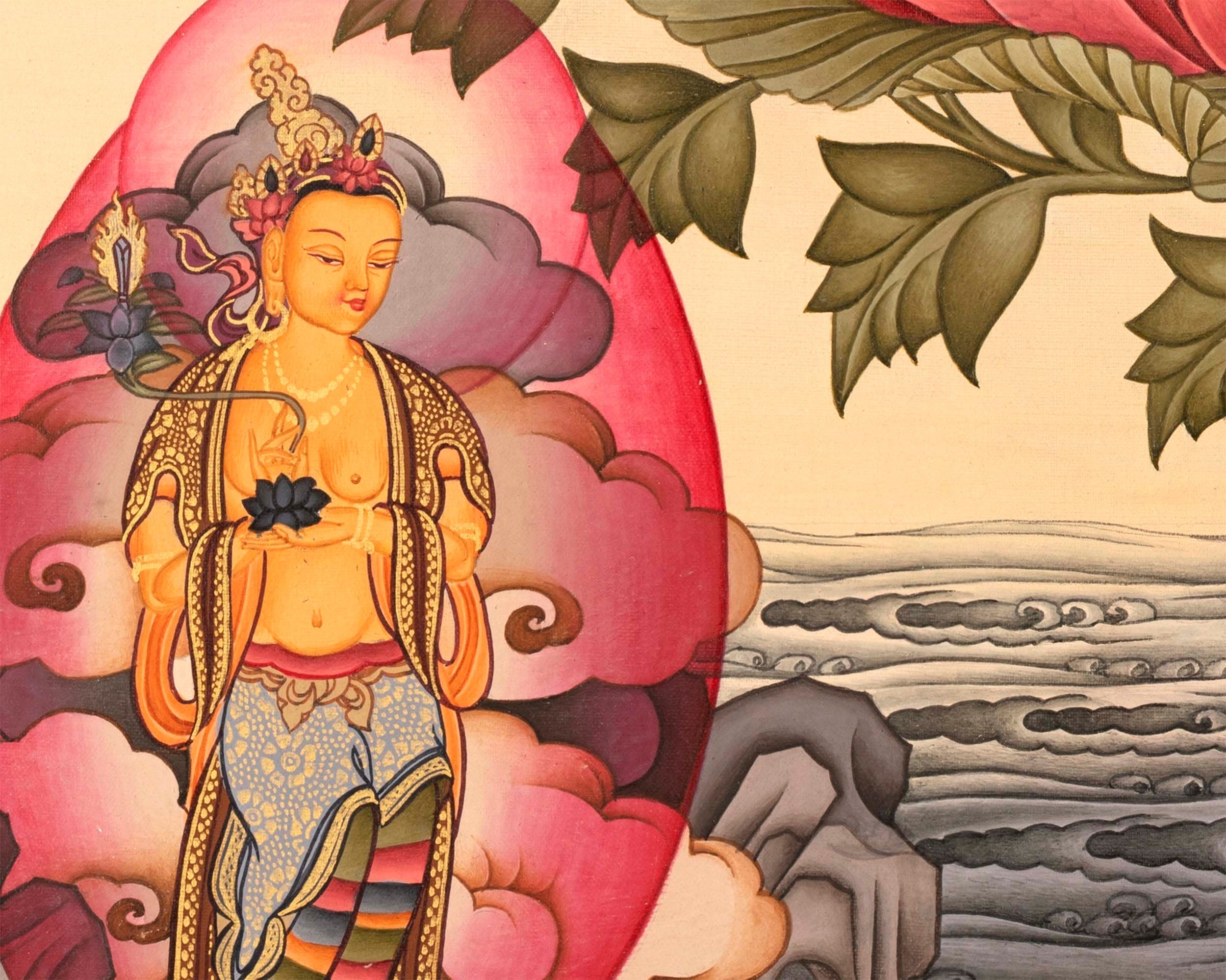White Tara Goddess Thangka  | Mindfulness Meditation