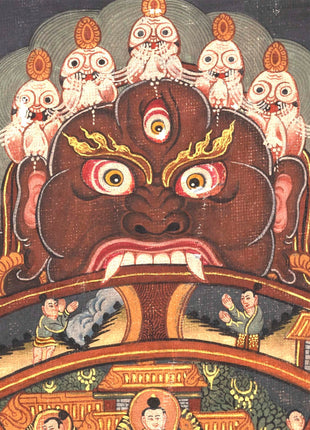 Bhavachakra Original Thangka | Handmade Buddhist Painting