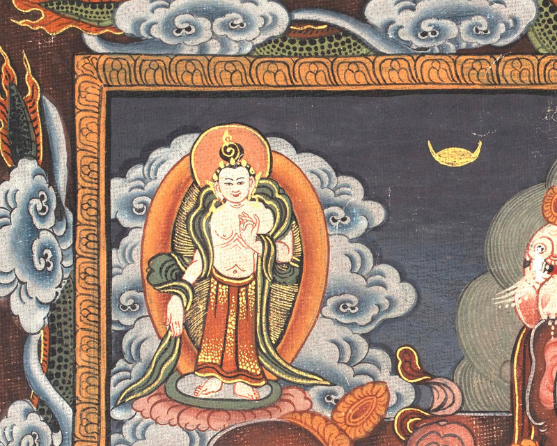 Bhavachakra Original Thangka | Handmade Buddhist Painting