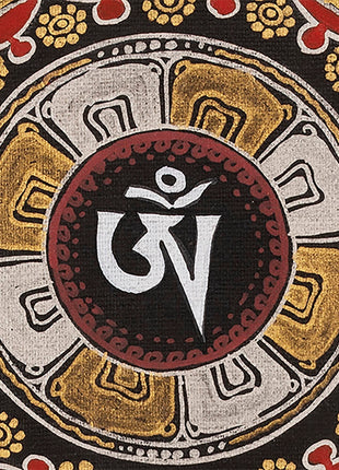 Mantra Mandala Handmade Painting  | Om Mani Padme Hum Mantra mandala Thangka | Best Home Decor