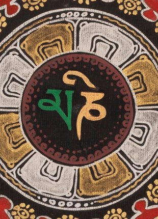 Mantra Mandala Handmade Painting  | Om Mani Padme Hum Mantra mandala Thangka | Best Home Decor