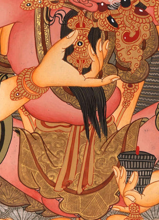 Vajrasattva Dorje Sempa Shakti  YabYum Thangka | The Union Of Compassion And Wisdom | Wall hanging Decoration