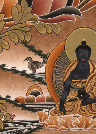 Vajrasattva Dorje Sempa Shakti  YabYum Thangka | The Union Of Compassion And Wisdom | Wall hanging Decoration