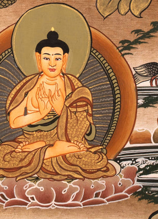 Vajrasattva Dorje Sempa Shakti  YabYum Thangka | The Union Of Compassion And Wisdom | Wall hanging Decoration