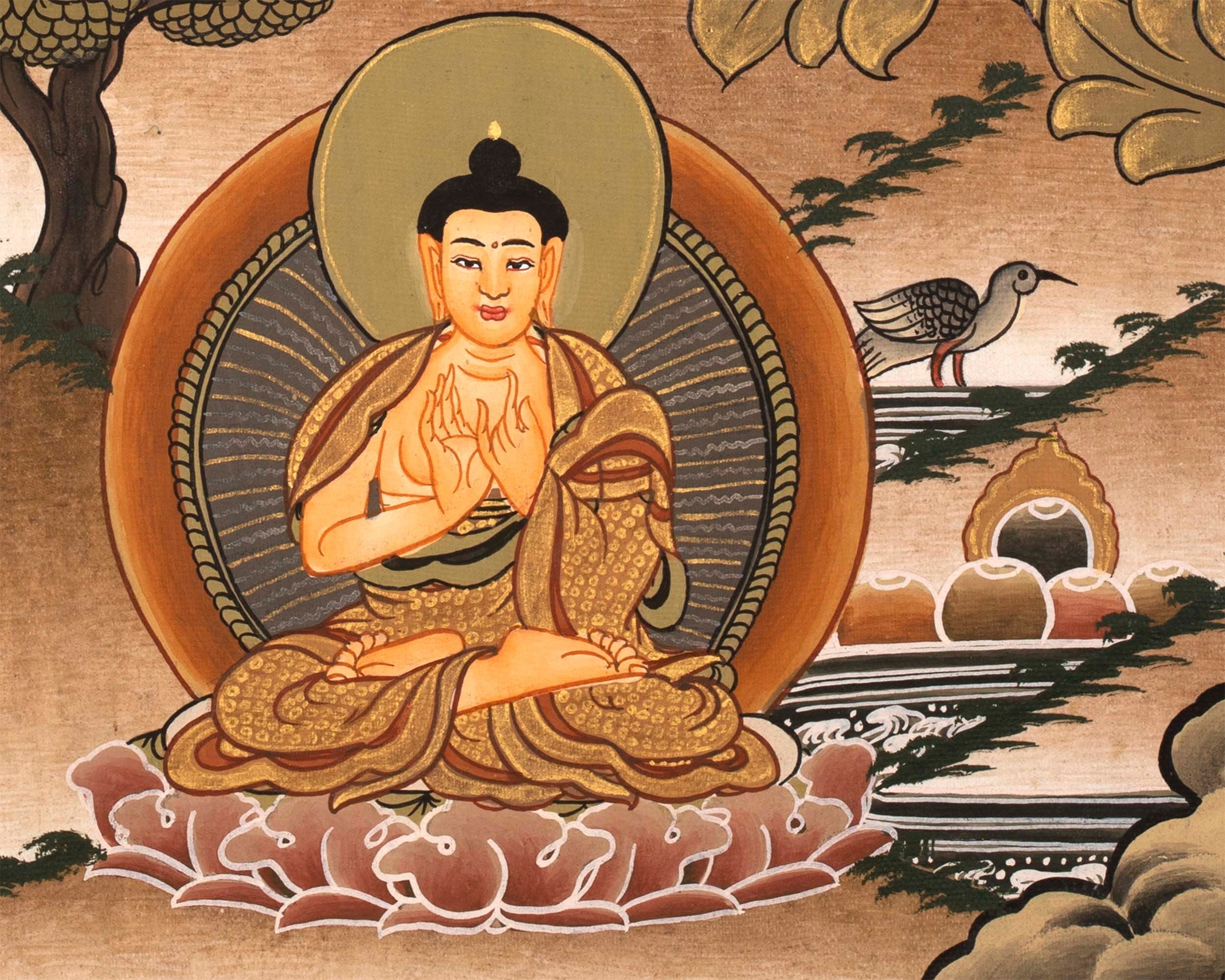 Vajrasattva Dorje Sempa Shakti  YabYum Thangka | The Union Of Compassion And Wisdom | Wall hanging Decoration