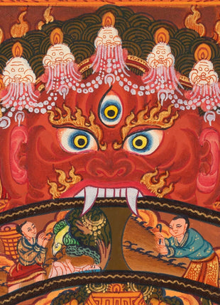 Wheel Of Life Samsara Nirvana | Wall hanging Decoration for Relaxation