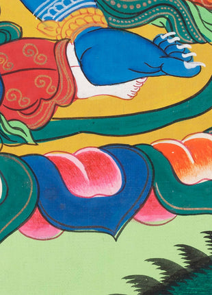 Kalabhairava Thangka | Six Armed Mahakala Tibetan Buddhist Deity