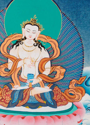 Chengrezig Handmade Original Thangka | Bodhisattva Avalokiteshvara