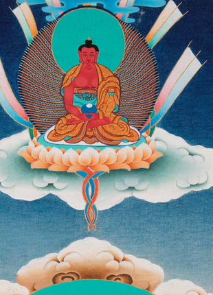 Chengrezig Handmade Original Thangka | Bodhisattva Avalokiteshvara