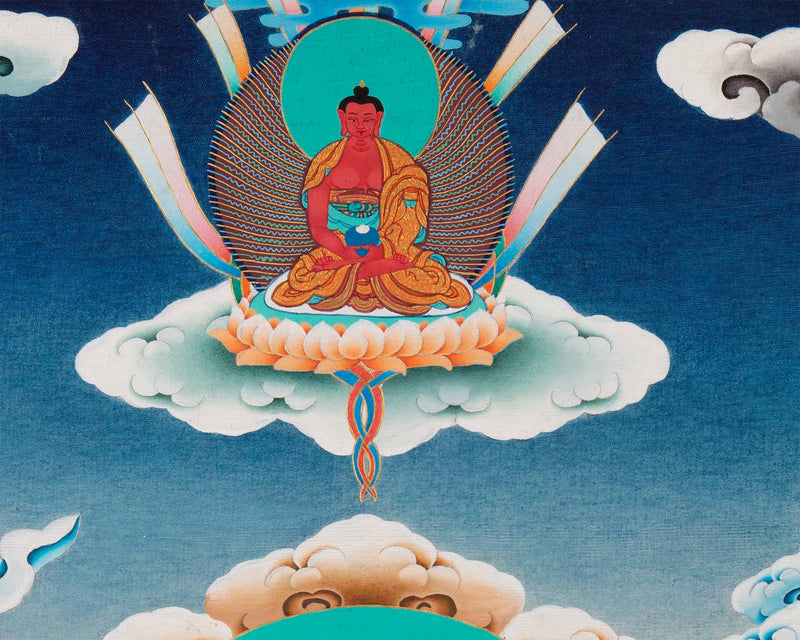 Chengrezig Handmade Original Thangka | Bodhisattva Avalokiteshvara