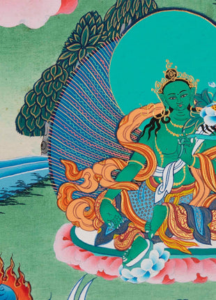 Chengrezig Handmade Original Thangka | Bodhisattva Avalokiteshvara