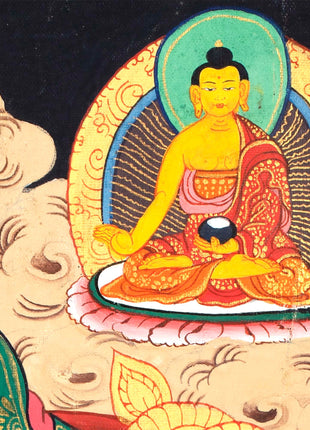 Buddhist Bhavachakra Thangka | Wheel Of Life | Handpainted Buddhist Art
