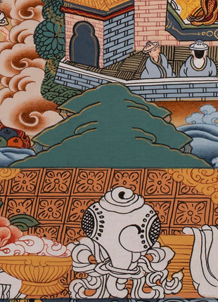 Masterpiece Art of Shakyamuni Gautama Buddha | Original Hand-Painted Tibetan Thangka