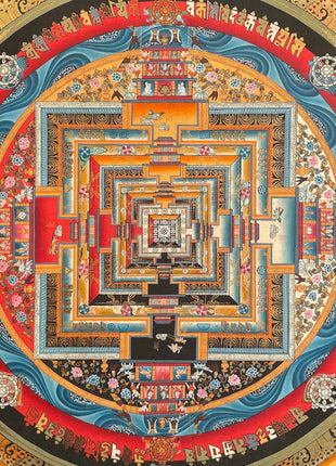 Kalachakra Mandala Thangka | Buddhist Home Decor