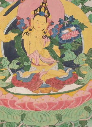 Manjushree Thangka | Vintage Thangka painting
