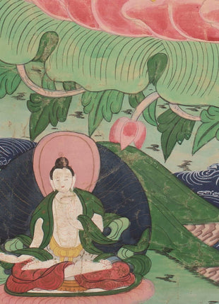Manjushree Thangka | Vintage Thangka painting