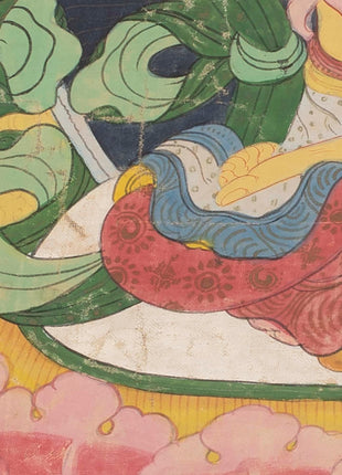 Manjushree Thangka | Vintage Thangka painting