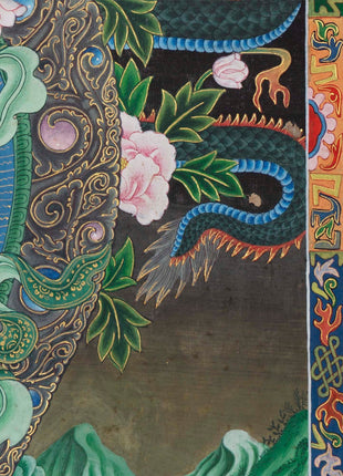 Padmapani Lokeshvara Tibetan Thangka | Paubha Art Meditation