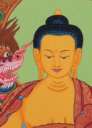 Gautama Buddha Thangka | Wall Decor | Tibetan Hand Painting