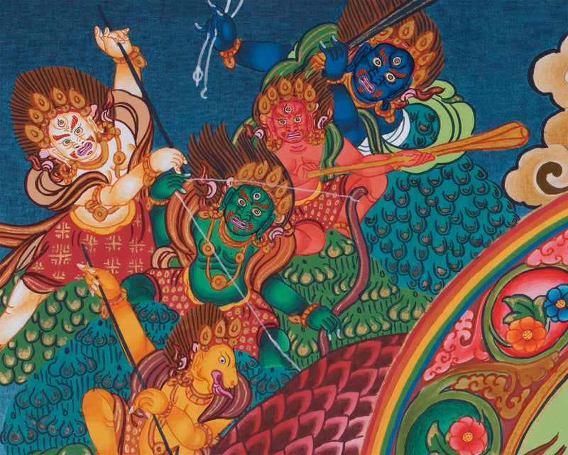 Gautama Buddha Thangka | Wall Decor | Tibetan Hand Painting