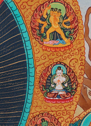 Gautama Buddha Thangka | Wall Decor | Tibetan Hand Painting