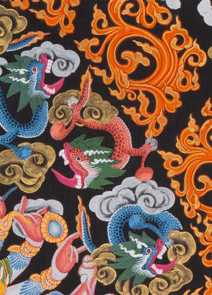 Kalachakra Deity Thangka Painting | Vintage Original Hand-Painted Thanka