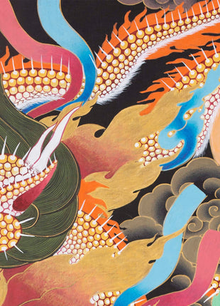 Palden Lhamo Original Hand-Painted Buddhist Thangka |  Wall Decoration Painting