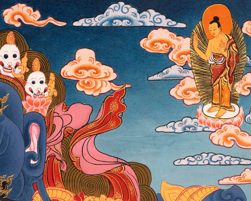 Wheel Of Life Thangka | Hand Painted Thangka for Yoga And Meditation