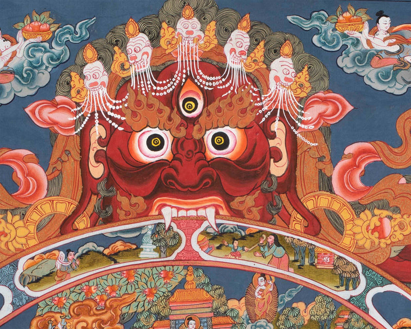 Buddhist Wheel Of Life | Bhavachakra Thangka | Buddhist Art