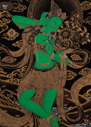Green Tara Thangka | Tibetan Buddhism Thangka