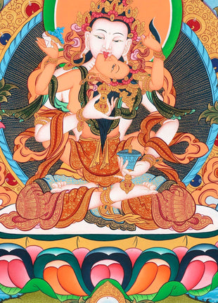 Vajrasattva Shakti  |  High Quality Art on Cotton Canvas