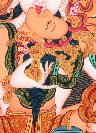 Vajrasattva Shakti  |  High Quality Art on Cotton Canvas