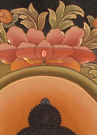 Medicine Buddha Lapis Lazul Thangka | Wall Hanging Yoga Meditation Canvas Art