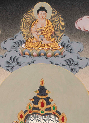 Four Armed Avalokiteshvara Chenrezig | Good Luck Symbols Art