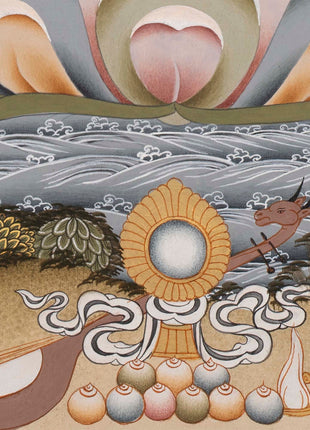 Four Armed Avalokiteshvara Chenrezig | Good Luck Symbols Art