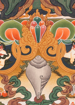 4 Armed Chenrezig | Avalokiteshvara Thangka Painting from Nepal