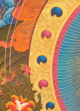 White Tara | Kwan Yin Female Goddess | Original Hand-Painted Tibetan Thangka