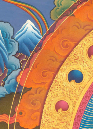 White Tara | Kwan Yin Female Goddess | Original Hand-Painted Tibetan Thangka