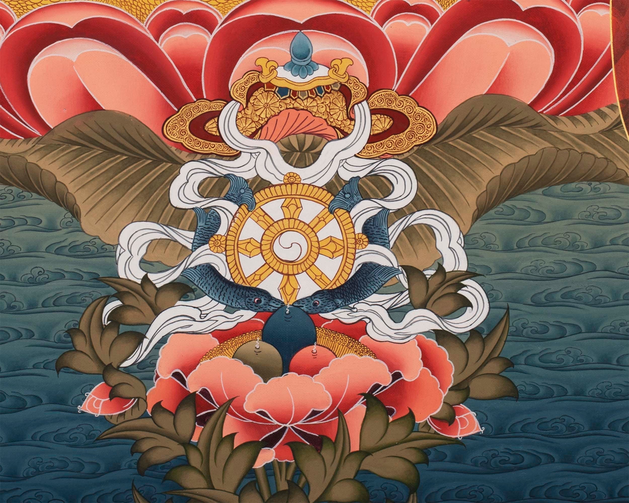 Large Arya Tara Tibetan Thangka | Mother Of Compassion And Wisdom