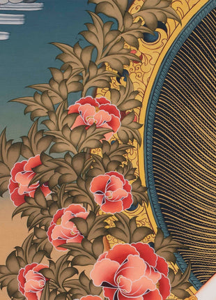 Large Arya Tara Tibetan Thangka | Mother Of Compassion And Wisdom