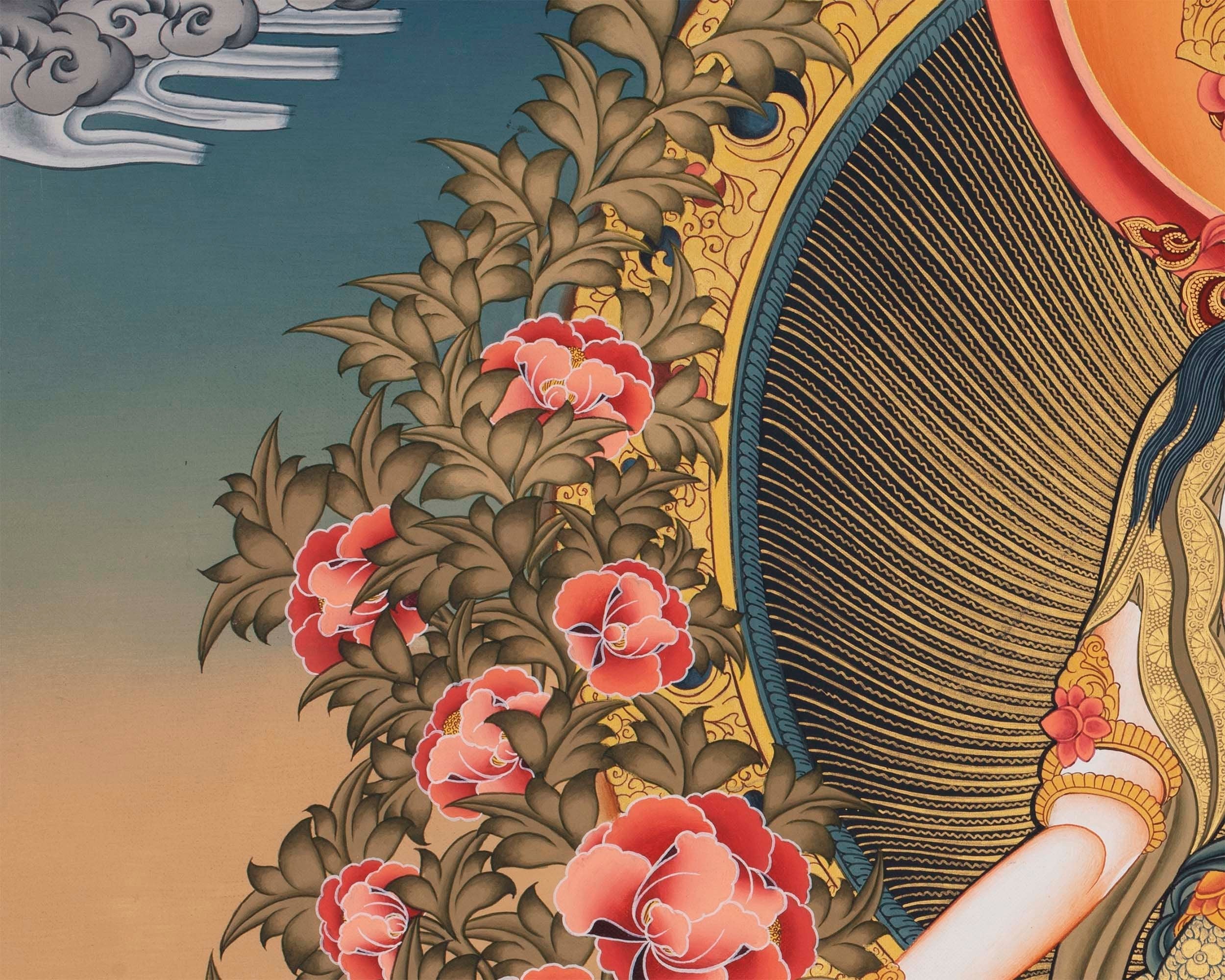 Large Arya Tara Tibetan Thangka | Mother Of Compassion And Wisdom