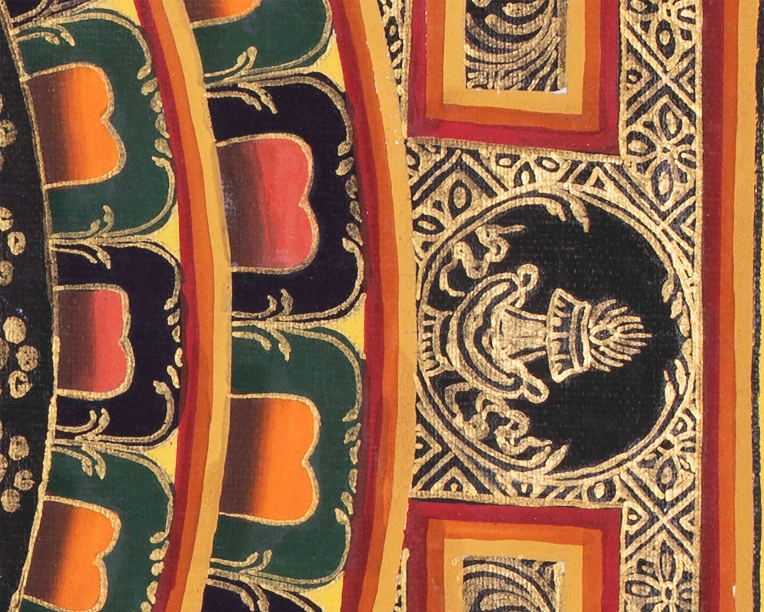 Shri Yantra Mandala Thangka | Art Painting for Meditation and Good Luck