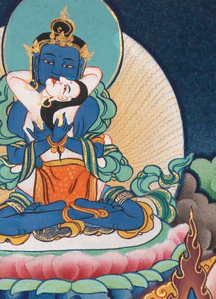 Tsongkhapa , Chengresig And Medicine Buddha Thangka Painting | Vajrayogini , Vajrasattva Yabyum , Manjushri , Green Tara | Horizontal Shaped
