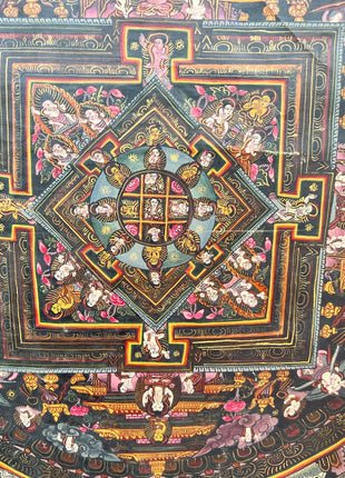 Heruka Mahakala Mandala | Old Tibetan Thangka