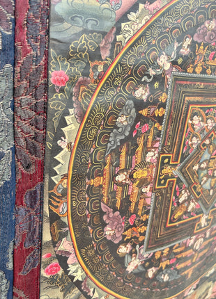 Heruka Mahakala Mandala | Old Tibetan Thangka