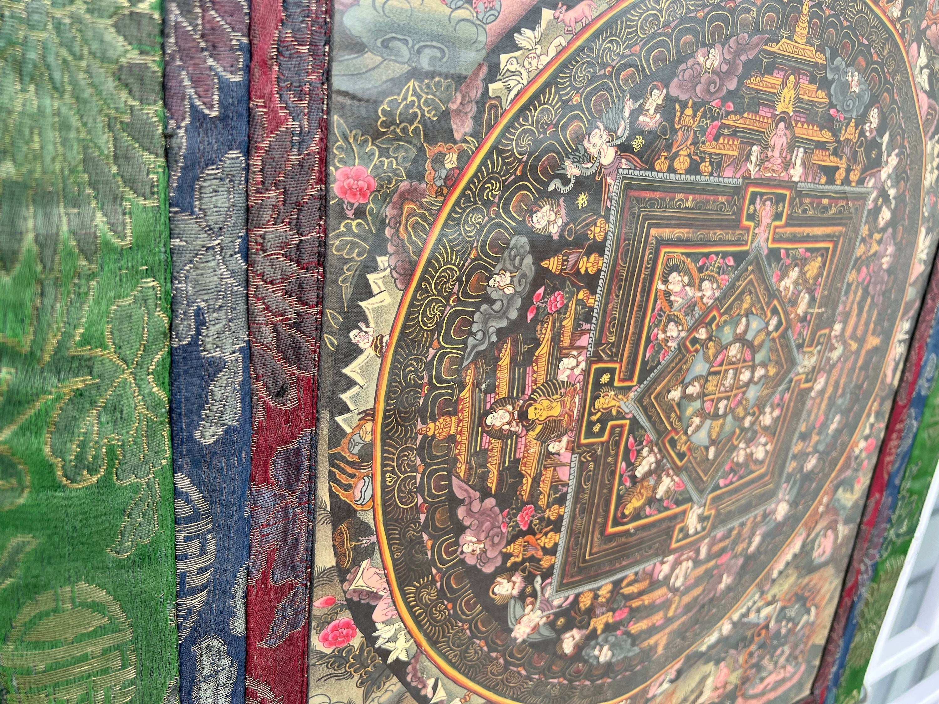 Heruka Mahakala Mandala | Old Tibetan Thangka