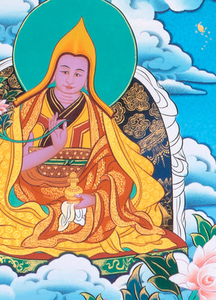 Handmade Avalokiteshvara Thangka | Hand Pained Tibetan Wall decor