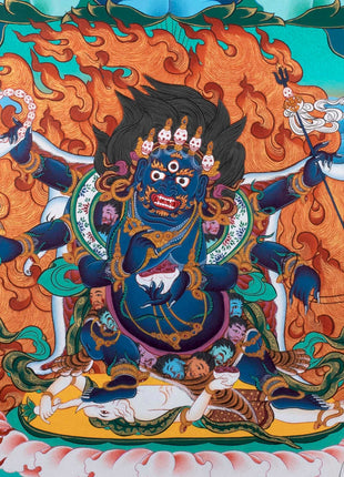 Handmade Avalokiteshvara Thangka | Hand Pained Tibetan Wall decor