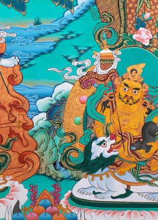 Handmade Avalokiteshvara Thangka | Hand Pained Tibetan Wall decor